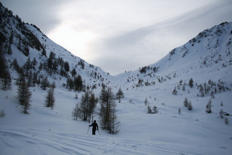 #2 Le col de Fontouse : partie supérieure du vallon; ça a dû souffler fort. Le col de Fontouse : partie supérieure du vallon; ça a dû souffler fort.