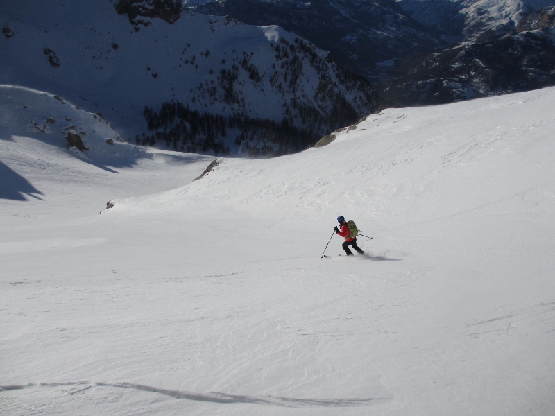#3 Descente : de la crête serre Chapelle. Descente : de la crête serre Chapelle.