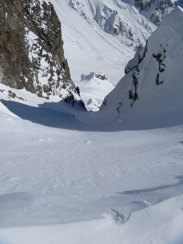 #3 Couloir Est du Sorbier vu du haut Couloir Est du Sorbier vu du haut