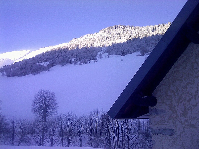 Chalet d'Arclusaz : très froid dans la combe d'Arclusaz (-12)