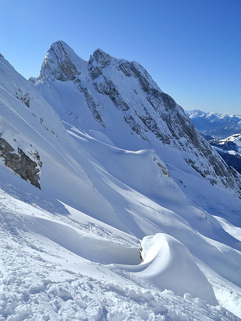 #1 Combaz : Depuis le sommet de Marion, l Combaz : Depuis le sommet de Marion, l'état de la face du Combaz