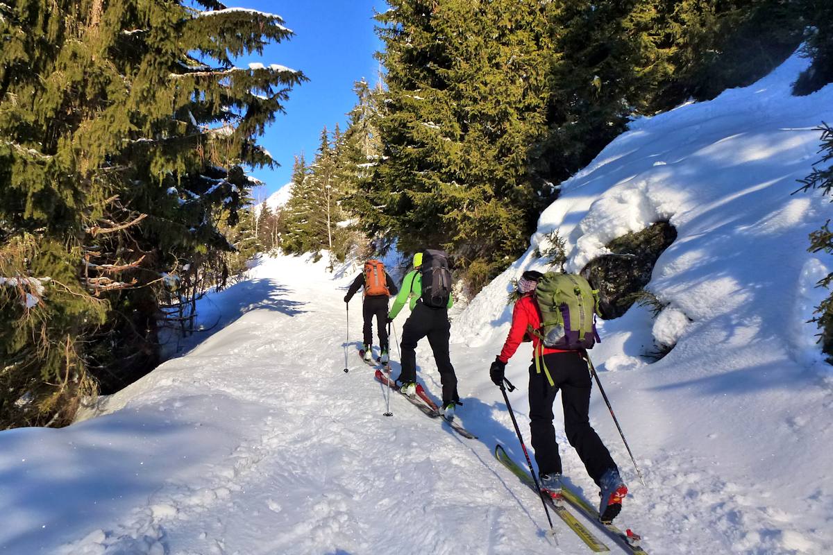 #1 Combe des Reisses : Montée sur neige déjà bien dammée dimanche par nos amis annéciens. Combe des Reisses : Montée sur neige déjà bien dammée dimanche par nos amis annéciens.