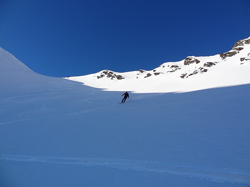 La récompense : Les Balmettes, magnifique vallon, on a enfin trouvé la neige.