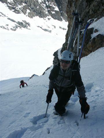 #3 Col Claire : Première pente raide à remonter. Col Claire : Première pente raide à remonter.