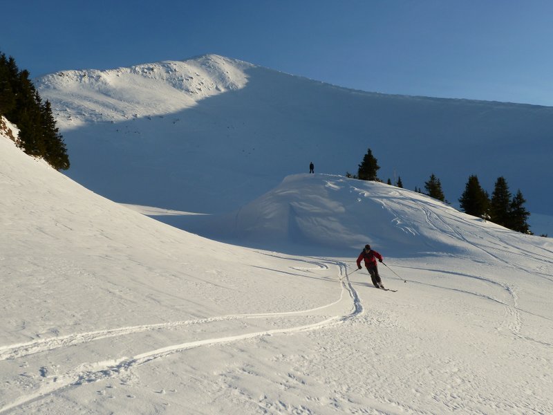 #24 Pte d Pte d'Areu : Haut du couloir de Brion encore au soleil