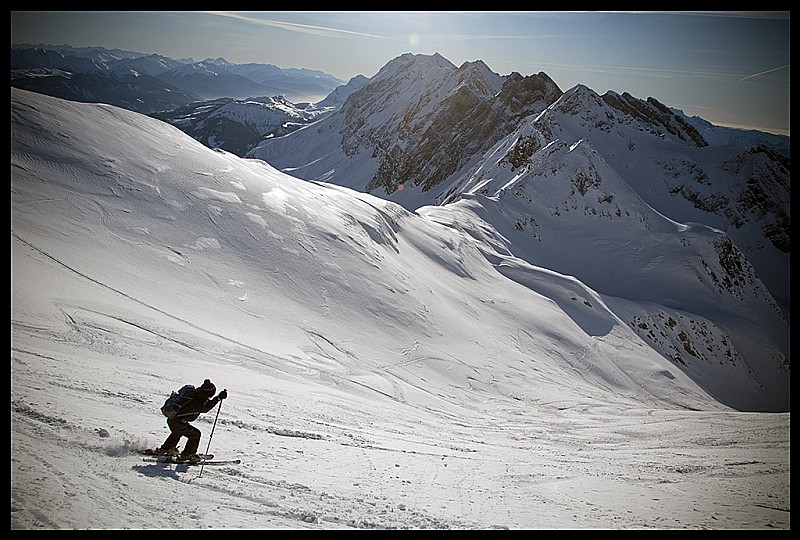 #2 Au départ de la descente : Il y a plus de traces que lundi passé Au départ de la descente : Il y a plus de traces que lundi passé