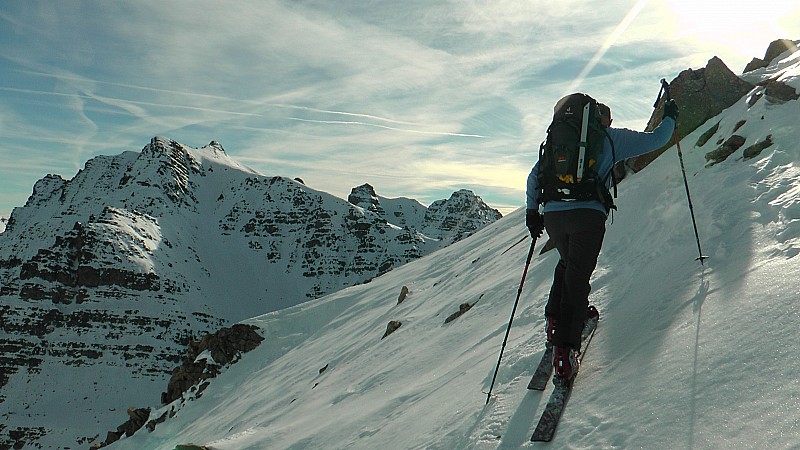 2700m : dans la remontée de la face de Sanguinière