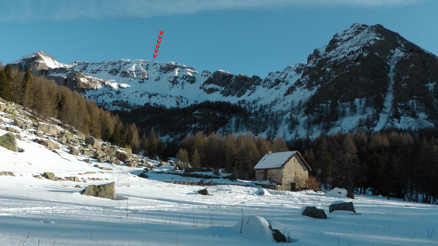 2050m : notre objectif du jour, Tour Sanguinerette + Sanguinière et son Couloir SW