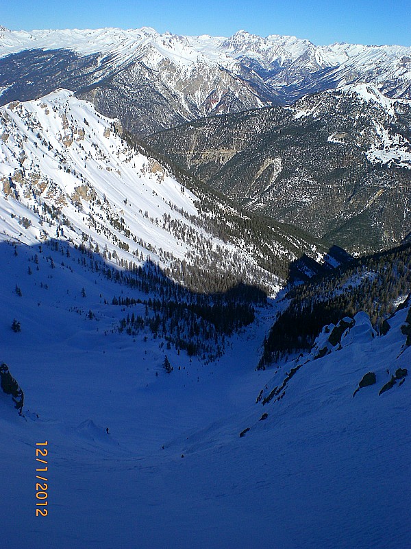 #4 Crêtes des Granges : Dans le couloir nord. Crêtes des Granges : Dans le couloir nord.