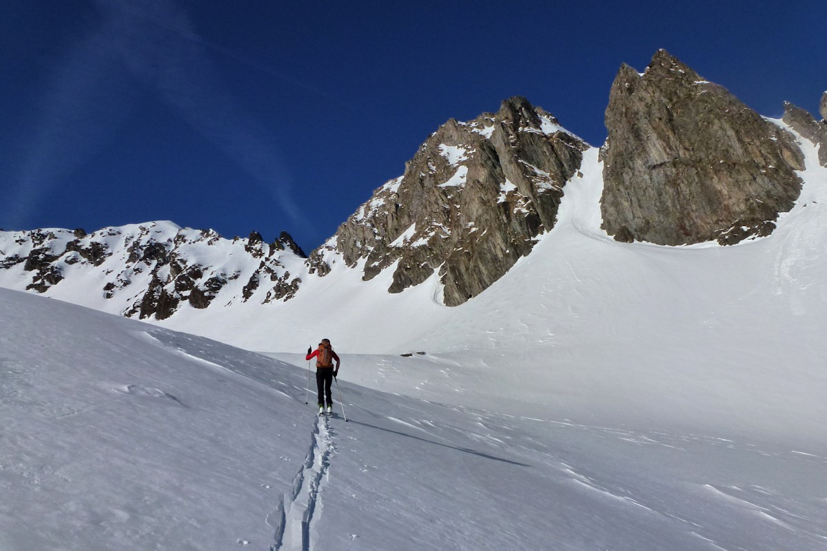 #17 Sous la brèche de Vallorin : La dernière montée du jour. Sous la brèche de Vallorin : La dernière montée du jour.