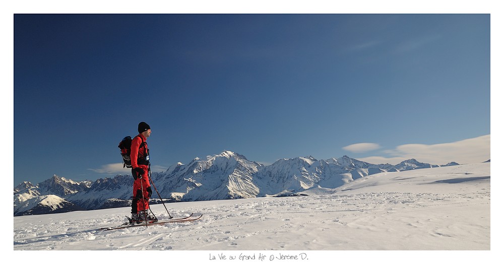 Cyril : vue 5* sur le massif du Mt Blanc