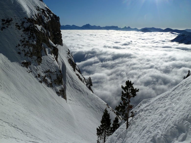 #1 Couloir du Pin : Première montée. Bien plus facile qu Couloir du Pin : Première montée. Bien plus facile qu'en été !