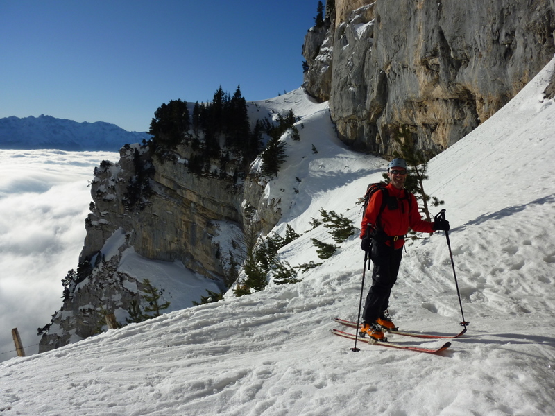 #10 Cirque de l Cirque de l'Aulp du Seuil : Manu bien content de découvrir cet endroit.