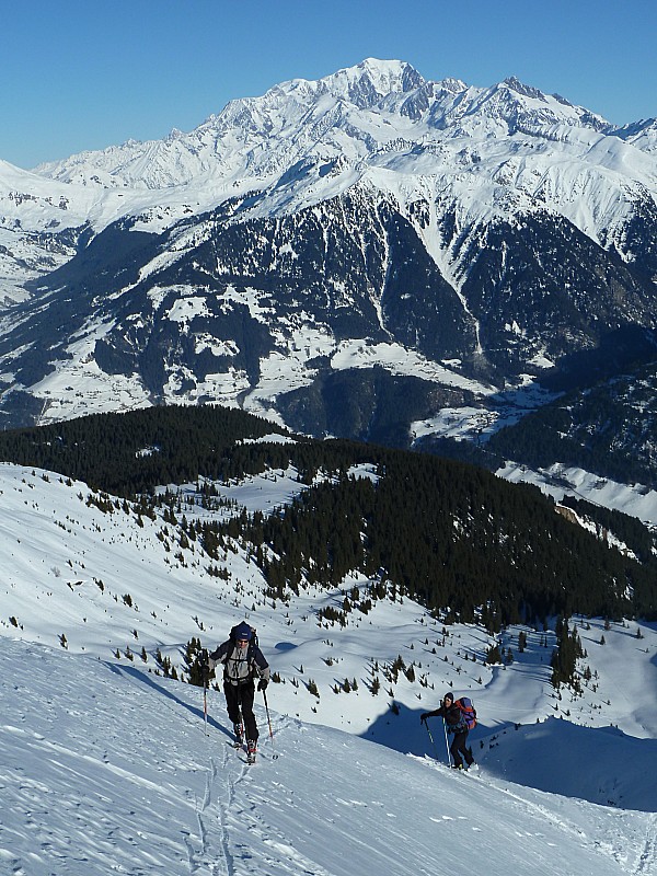 #8 Légette : Sous le sommet sur fond de Mt Blanc. Légette : Sous le sommet sur fond de Mt Blanc.