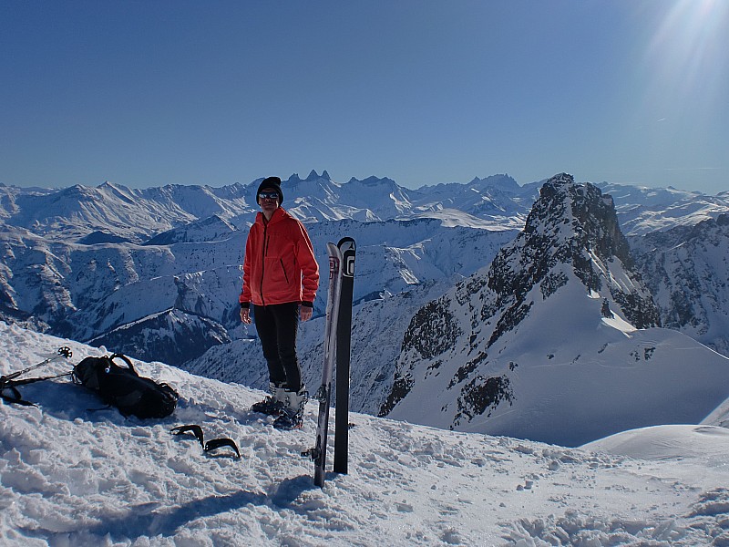 #3 Col des Fontaines bis : Ecrins et aiguilles d Col des Fontaines bis : Ecrins et aiguilles d'Arves... belle luminosité ce jour.