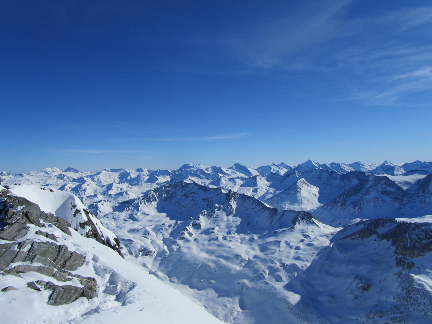 #10 Grande Casse : Du sommet direction SE Grande Casse : Du sommet direction SE