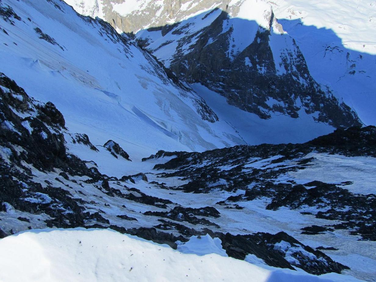 #8 Couloir des Italiens : Depuis le sortie du Couloir, c Couloir des Italiens : Depuis le sortie du Couloir, c'est sec très sec