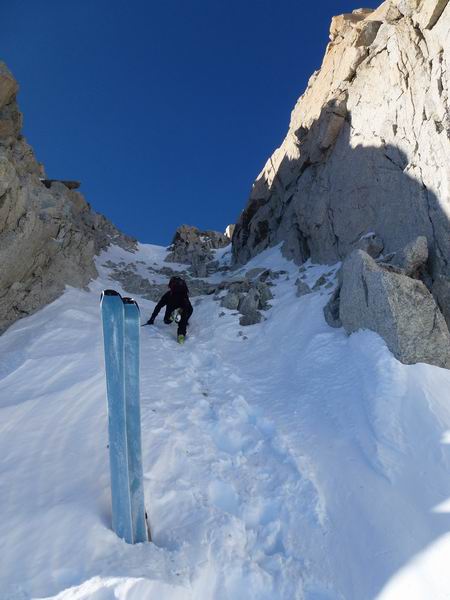 #2 Aiguille du Tour : Notre p Aiguille du Tour : Notre p'tit couloir pour rejoindre le sommet