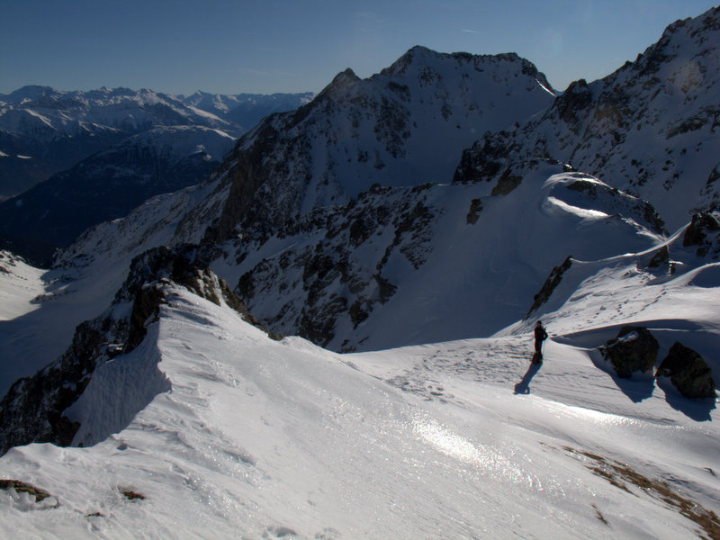 #8 Pic Sud du Merlet : l Pic Sud du Merlet : l'entrée du couloir est