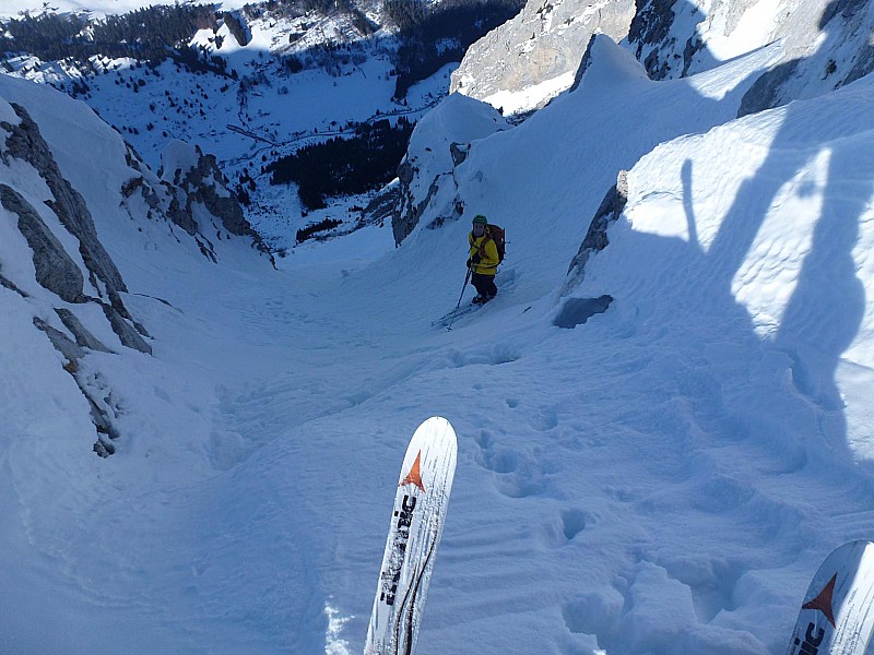 La Tour face N : Je me lance, dans le couloir de la variante