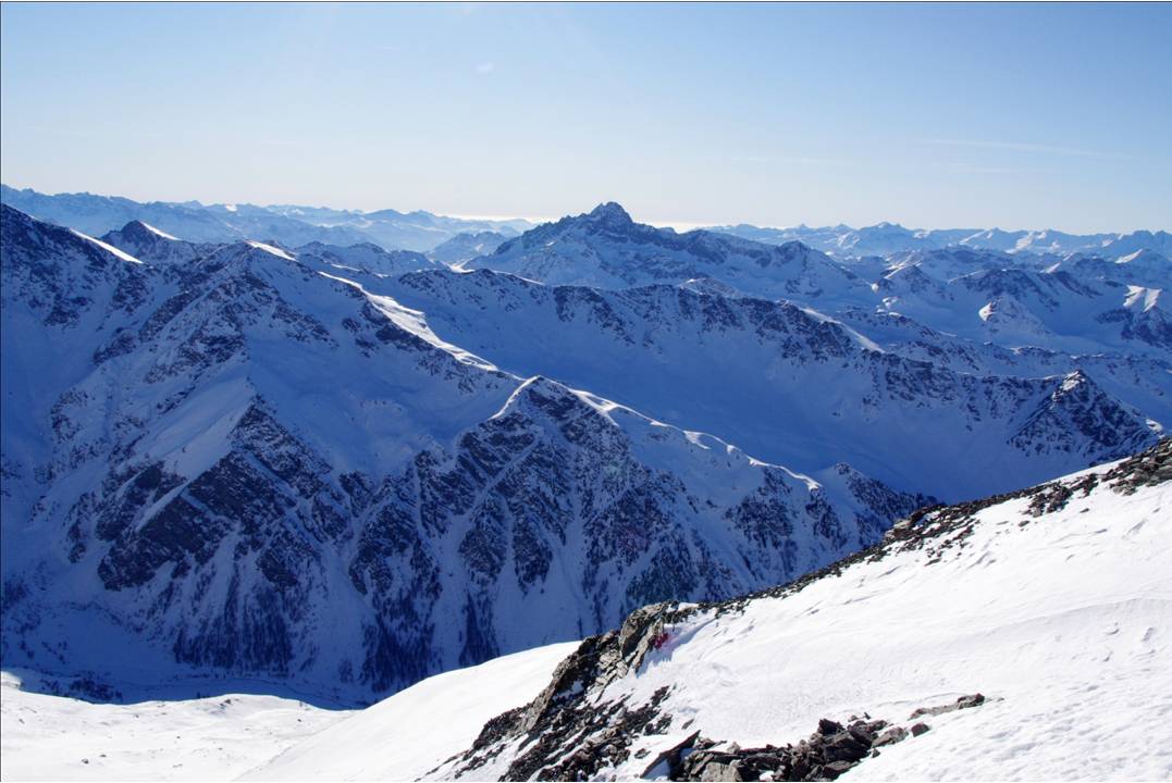 #1 Vu depuis R.DEL.BOUCHER : Le sommet de Terra Nera et son itinéraire d Vu depuis R.DEL.BOUCHER : Le sommet de Terra Nera et son itinéraire d'accès, vus depuis le Roc del Boucher.