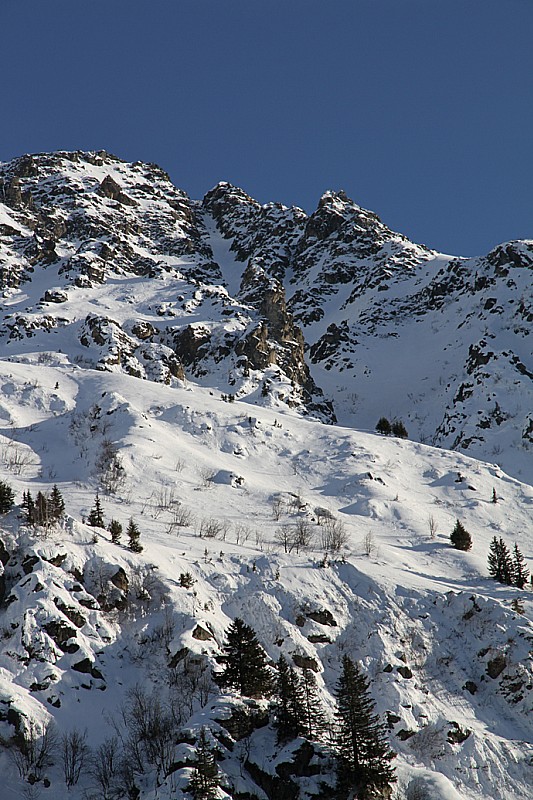 #8 La couloir : On voit bien que le haut est un peu mixte La couloir : On voit bien que le haut est un peu mixte