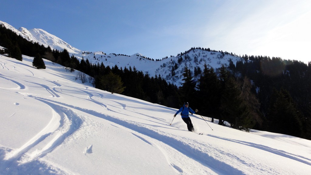 Vévé : comment bien finir une rando ... avant les 10 km de piste glacée ...