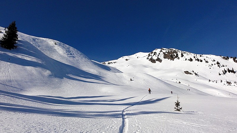 troisième montée : direction Dent du Corbeau