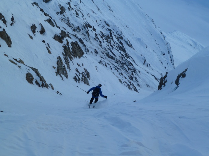 #9 Haut du couloir : dure sur 10m puis bonne tassée Haut du couloir : dure sur 10m puis bonne tassée