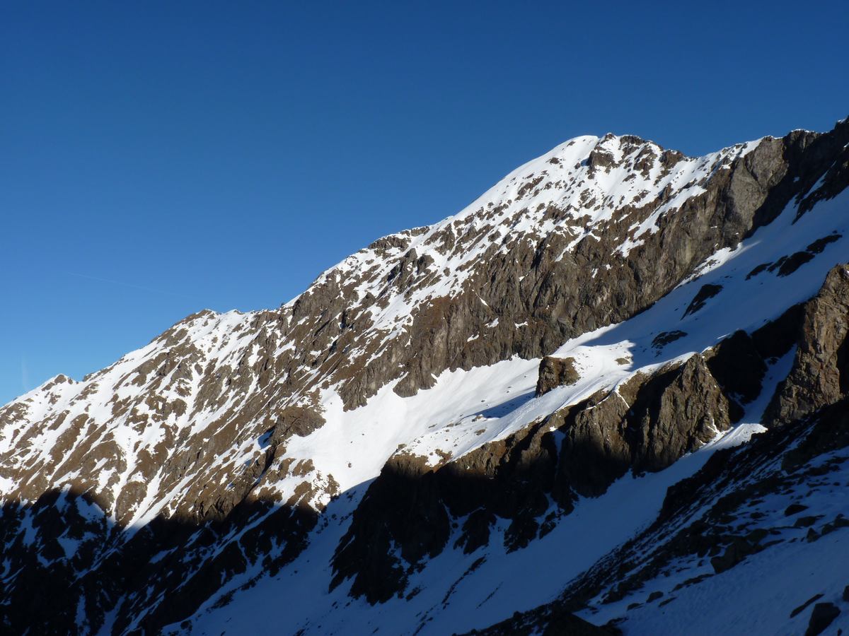 #1 Pic de Pian : L Pic de Pian : L'enneigement bien maigre
