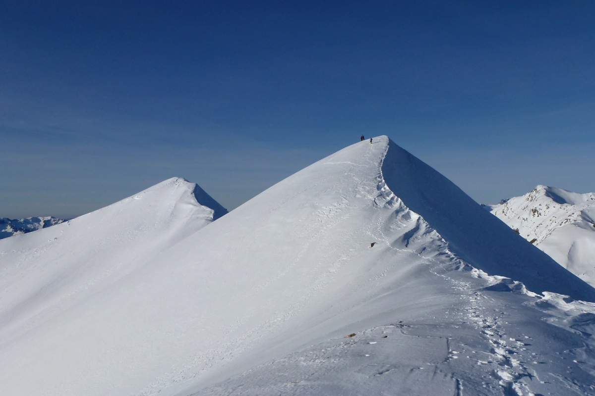 De la Pointe de la Pallaz : Le sommet 2728 m qui sera pour nous le terme de l'ascension.