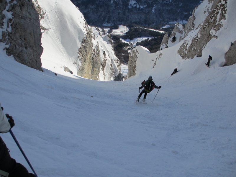#9 Couloir de la Peyrouse : Francky à l Couloir de la Peyrouse : Francky à l'action.