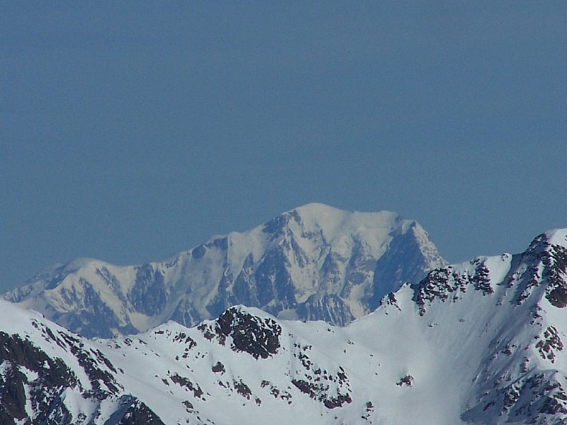 #8 Pic de la Belle Etoile : Le Mont Blanc au dessus de l Pic de la Belle Etoile : Le Mont Blanc au dessus de l'envers de Porte de l'Eglise.