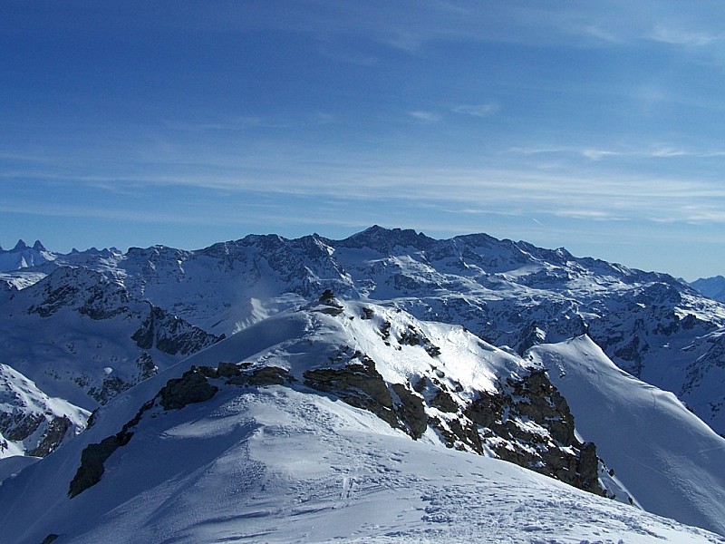 #5 Pic de la Belle Etoile : Les Grandes Rousses vues du sommet. Pic de la Belle Etoile : Les Grandes Rousses vues du sommet.