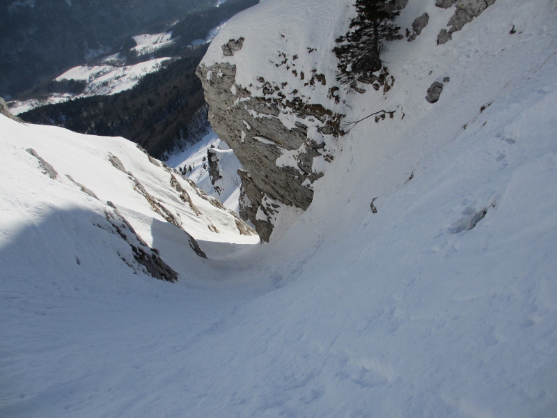 #4 couloir : une belle pente. couloir : une belle pente.