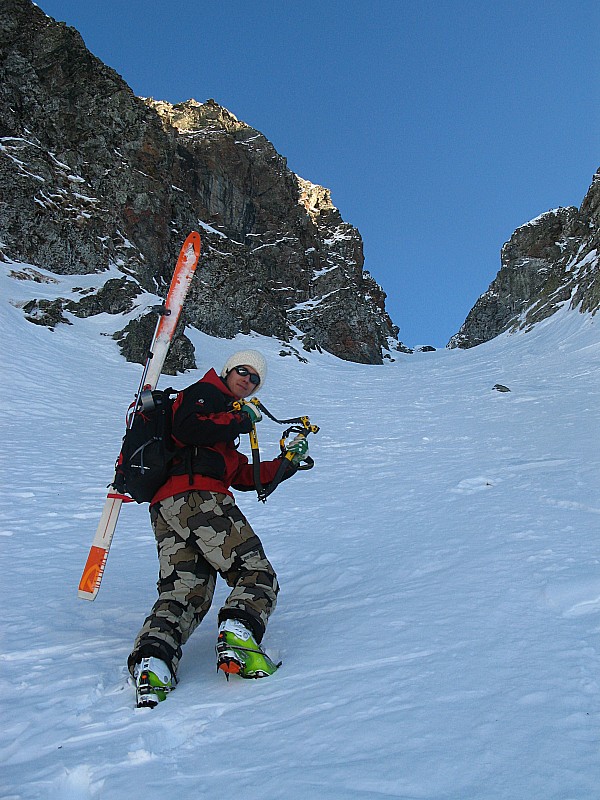 #5 couloir : moitié du couloir, on s couloir : moitié du couloir, on s'équipe car la neige devient trop dure