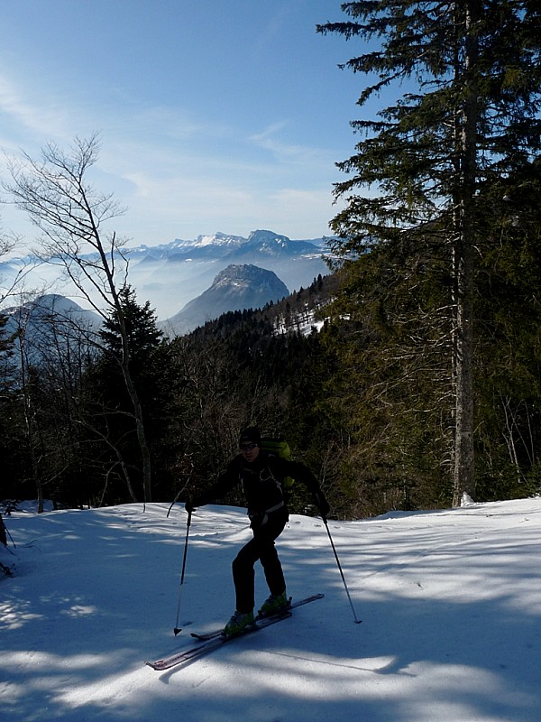 #5 La Pinéa : remontée sur le Montfromage avec le Vercors en arrière plan La Pinéa : remontée sur le Montfromage avec le Vercors en arrière plan