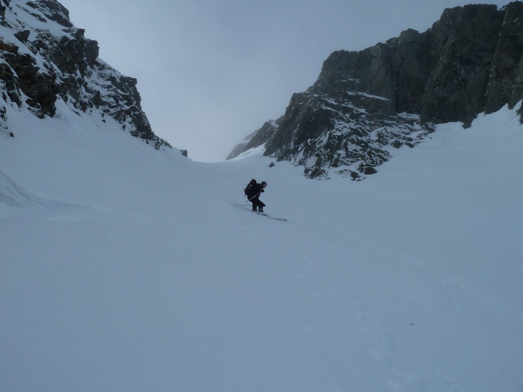 #5 couloir final : Bastien s couloir final : Bastien s'applique: un peu raide quand même et fond assez dur