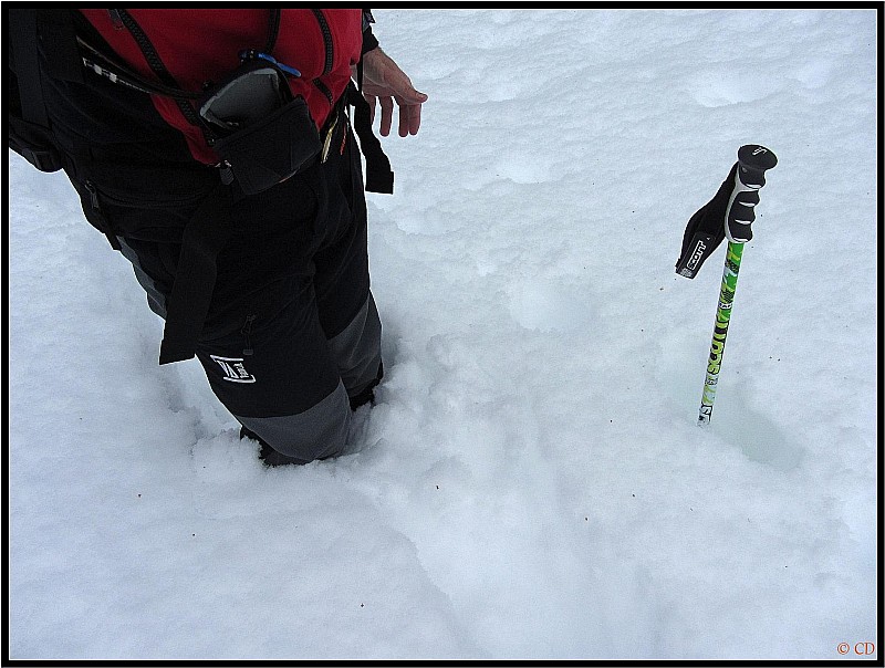 #1 De la neige jusqu De la neige jusqu'aux genoux : à 1400 m seulement !