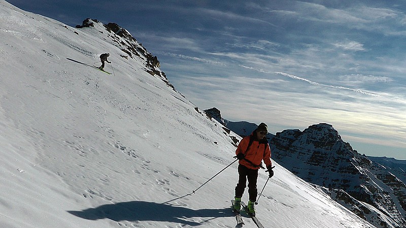 #22 2850m : neige dure sur la haut 2850m : neige dure sur la haut
