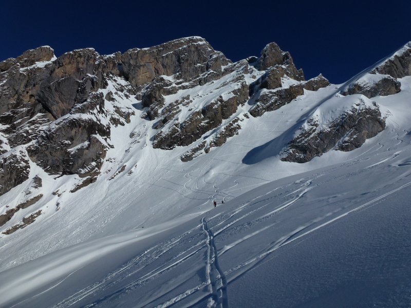 #13 Paré de Joux : Le couloir SW ce jour Paré de Joux : Le couloir SW ce jour