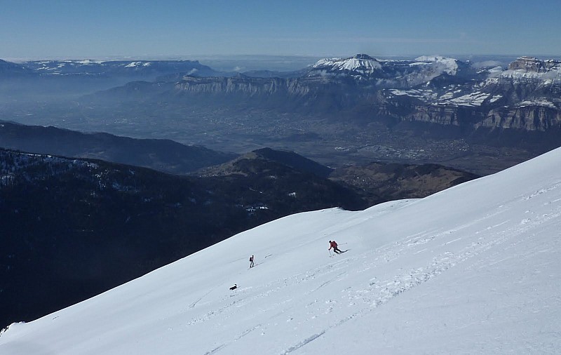 #5 Jas des Lièvres : Début de la descente, Grenoble dans le fond Jas des Lièvres : Début de la descente, Grenoble dans le fond