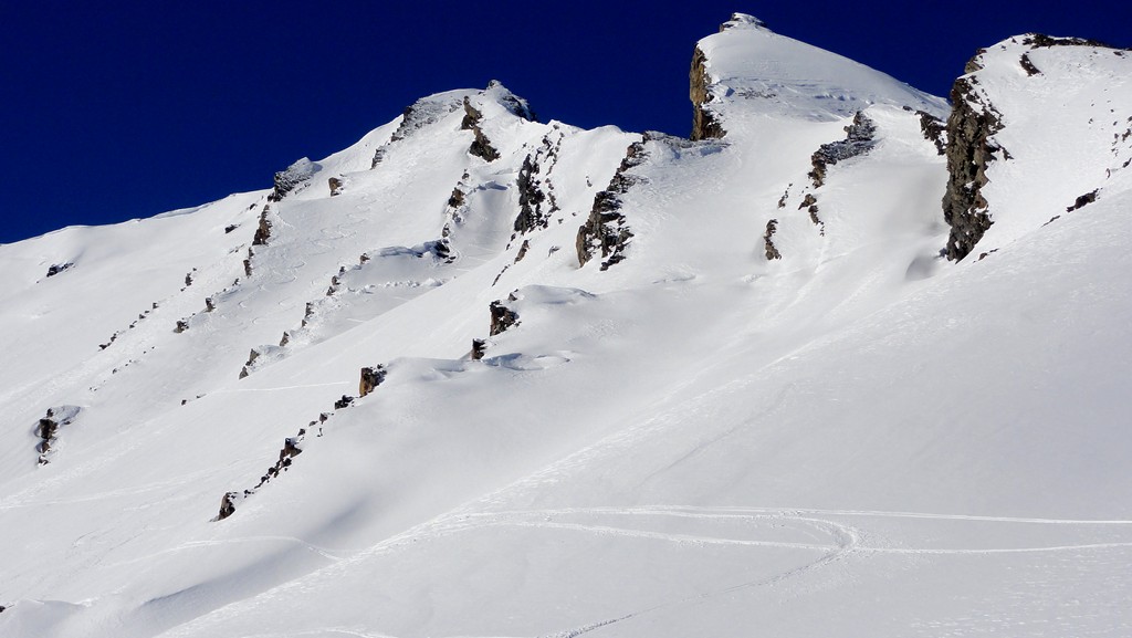 sommet : rampes de montée et descente