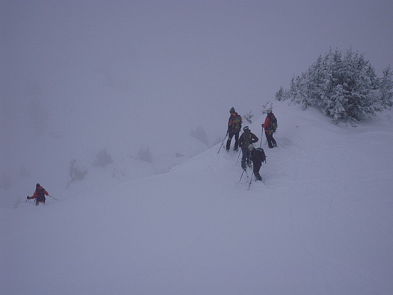 #9 creve tête : descente dans le brouillard et la neige: LE TOP creve tête : descente dans le brouillard et la neige: LE TOP