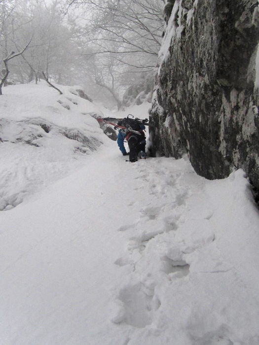 Couloir du S : L'attaque du couloir.