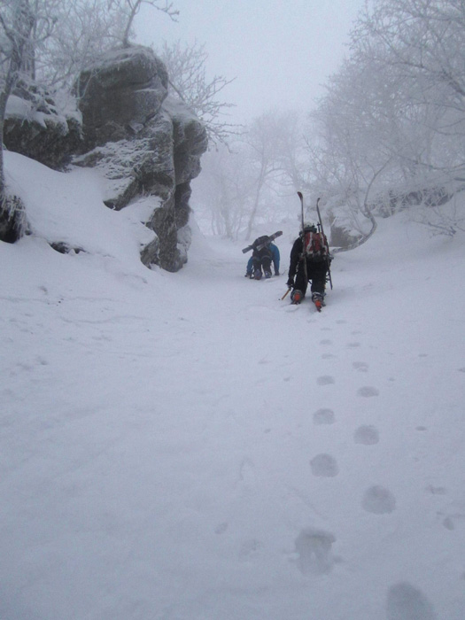 Couloir du S : Le haut du couloir.