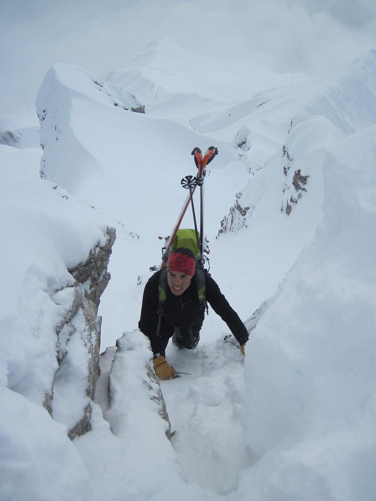 #9 Sortie sur l Sortie sur l'arête sommitale : Fier de ma variante.