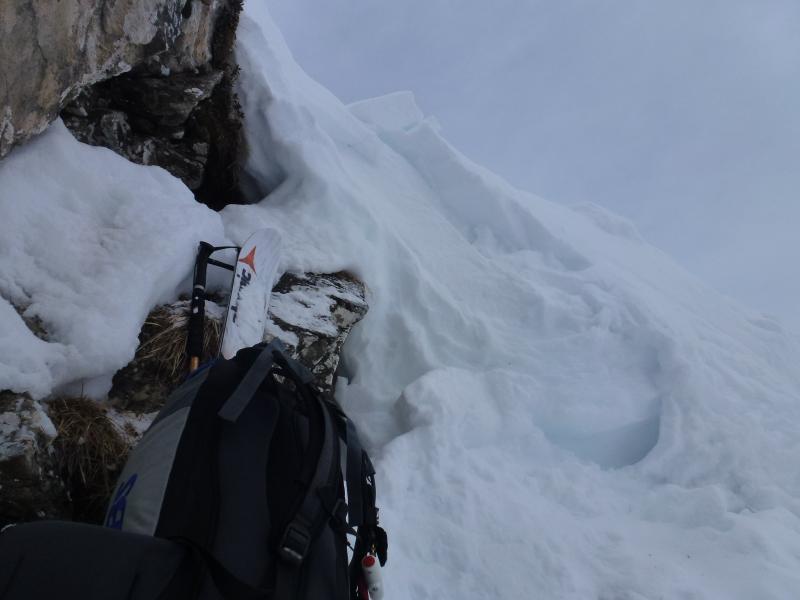#5 Couloir E des Nants : le dernier mètre !! Pas moyen de passer !! Couloir E des Nants : le dernier mètre !! Pas moyen de passer !!