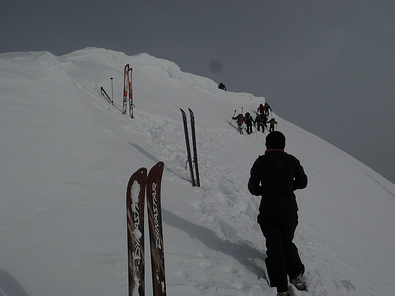 #6 Arête Ouest Grd Arc : Cramponnage sur l Arête Ouest Grd Arc : Cramponnage sur l'arête ouest du Grand Arc vers 2450m