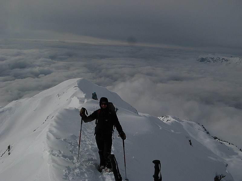 #10 Belle arête ouest : Belle arête enneigée coté ouest du Grand Arc Belle arête ouest : Belle arête enneigée coté ouest du Grand Arc